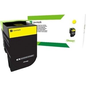 Картридж Lexmark с тонером, жёлтый, 1000 стр. (80C80YE)