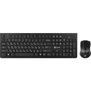 Клавиатура + мышь Oklick 250M клав: черный мышь: черный USB беспроводная slim (997834)