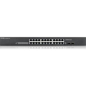 Коммутатор ZyXEL GS1100-24-EU0103F 24G 2SFP неуправляемый