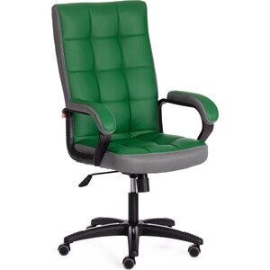 Компьютерное кресло TetChair Кресло TRENDY (22) кож/зам/ткань, зеленый/серый, 36-001/12