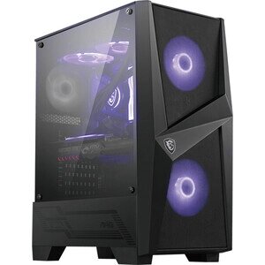 Корпус MSI MidiTower MAG FORGE 100M ATX, 2xUSB 3.2, Audio I/O, 2x120mm RGB Fan, 1x120mm black Fan, 6-ch Light controller, Front metal MESH