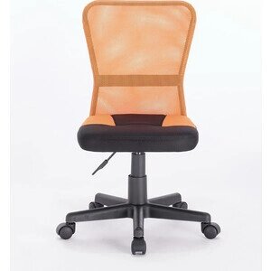 Кресло компактное Brabix Smart MG-313 без подлокотников комбинированное черное/оранжевое (531844)