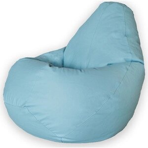 Кресло-мешок DreamBag Голубая экокожа 3XL 150x110