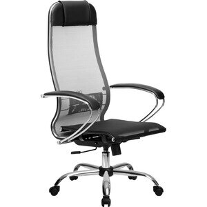Кресло Метта МЕТТА-4 (MPRU) / подл. 131 / осн. 003 Серый / Черный