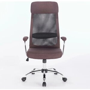 Кресло офисное Brabix Flight EX0540 хром, ткань сетка коричневое (531849)