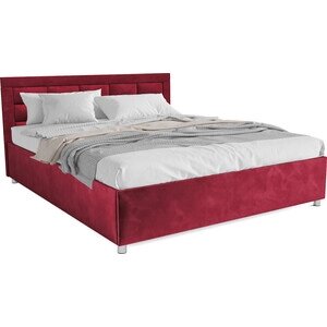 Кровать Mebel Ars Версаль 160 см (бархат красный STAR VELVET 3 DARK RED)