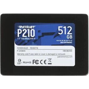 Накопитель patriot SSD 512gb P210 2.5 SATA III (P210S512G25)