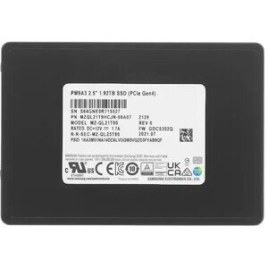 Накопитель samsung SSD PM9a3 1920gb U. 2 PCI-E 4.0 (MZQL21T9hcjr-00A07)