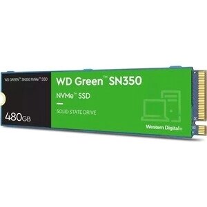 Накопитель SSD western digital (WD) original PCI-E x4 480gb WDS480G2g0C green SN350 M. 2 2280 (WDS480G2g0C)
