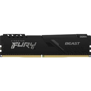 Память оперативная kingston 16GB DDR4 DIMM 1gx8 FURY beast black (KF432C16BB1/16)