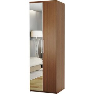 Шкаф для одежды Шарм-Дизайн Комфорт МШ-21 70х60 с зеркалом, орех