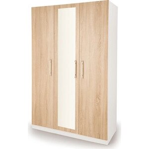 Шкаф комбинированный Шарм-Дизайн Шарм 105х60 белый+дуб сонома