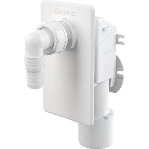 Сифон для стиральной машины AlcaPlast под штукатурку белый (APS4)