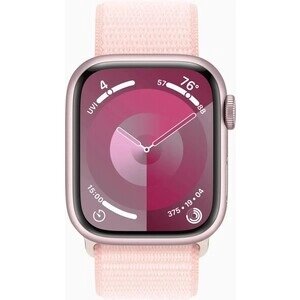 Смарт-часы Apple Watch Series 9 A2978 41мм OLED корп. розовый Sport Loop рем. светло-розовый разм. брасл. 130-200мм (MR953LL/A)