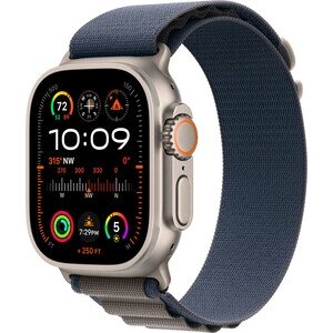 Смарт-часы Apple Watch Ultra 2 A2986 49мм OLED корп. титан Alpine loop рем. синий разм. брасл. 145-190мм (MREP3LL/A)