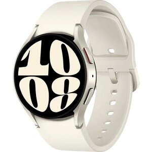 Смарт-часы Samsung Galaxy Watch 6 40мм 1.3 AMOLED корп. золото белое рем. белый (SM-R930NZEACIS)