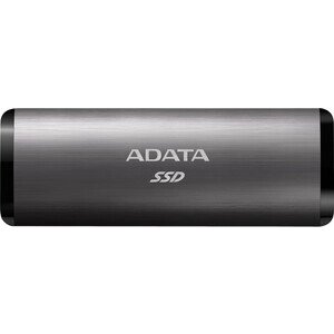 SSD накопитель A-DATA 256GB SE760, external, USB 3.2 type-C,R/W -1000/MB/s] 3D-NAND, титановый серый