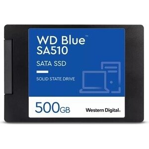SSD накопитель western digital (WD) blue 3D NAND WDS500G3b0A 500гб 2,5 SATA-III (TLC)