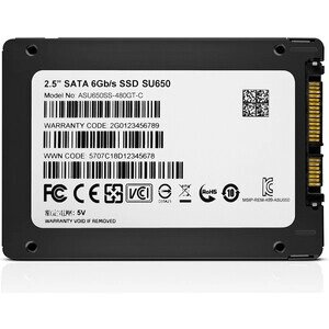 Твердотельный накопитель A-DATA 480GB SSD SU650 TLC 2.5 sataiii (ASU650SS-480GT-R)