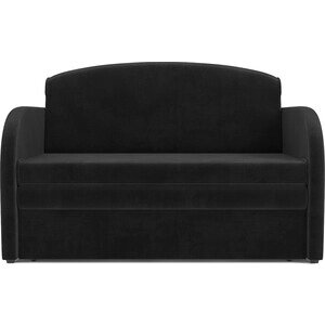 Выкатной диван Mebel Ars Малютка (велюр черный HB-178 17)