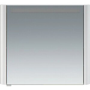 Зеркальный шкаф Am. Pm Sensation 80 правый, с подсветкой, белый глянец (M30MCR0801WG)
