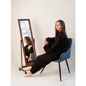 Зеркало напольное Мебелик BeautyStyle 27 средне-коричневый 135 см х 42,5 см (П0006804)