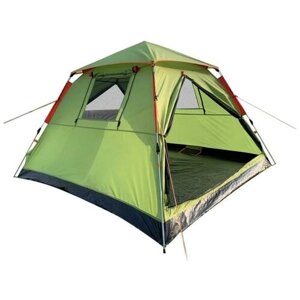 3 местная палатка шатер полуавтомат MirCamping 930 с окнами /210х210х125 см/ зеленая