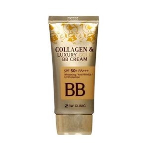 3W Clinic BB крем Collagen & Luxury Gold, SPF 50, 50 мл/50 г, оттенок: бежевый, 1 шт.