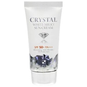 [3W CLINIC] Осветляющий солнцезащитный крем. Crystal White Milky Sun Cream SPF 50+PA, 50мл