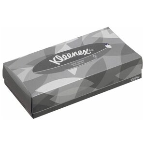 8835/серый Бумажные салфетки для лица Kleenex, серая коробка, 18.6 х 21.6 см, 100 шт, Kimberly-Clark