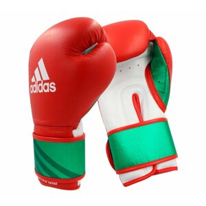 AdiSBG350PRO Перчатки боксерские Speed Pro красно-бело-зеленые - Adidas - Красный - 12 oz