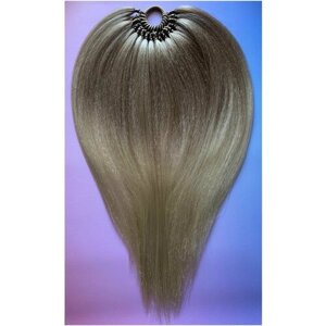 Афрохвост на резинке / Съёмный накладной хвост / Шиньон для волос омбрэ янтарный с блондом размер М