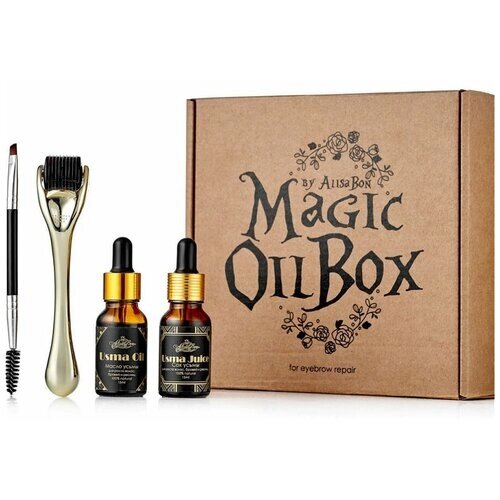 Alisa Bon комплекс для восстановления роста волос, бровей и ресниц Magic Oil Box