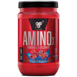 Аминокислота BSN Amino-X, голубая малина, 435 гр.
