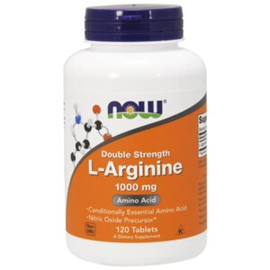 Аминокислота NOW L-Arginine 1000 mg, нейтральный, 120 шт.