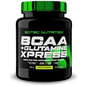 Аминокислота Scitec Nutrition BCAA + Glutamine Xpress, лайм, 600 гр.