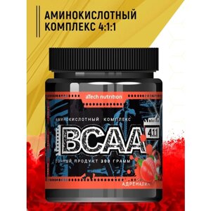 Аминокислотный комплекс aTech Nutrition BCAA 4:1:1, адреналин, 300 гр.