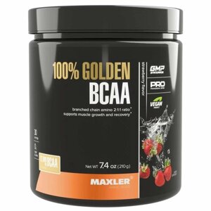 Аминокислоты Maxler 100% Golden BCAA 210г Клубника