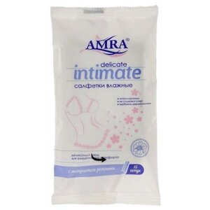 Amra Влажные салфетки для интимной гигиены