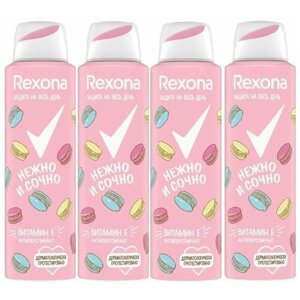 Антиперспирант Rexona Нежно и сочно спрей, 150мл, 6 упаковок