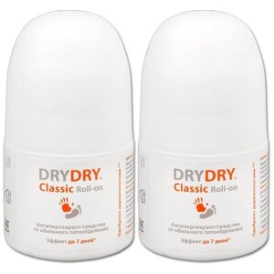 Антиперспирант роликовый Dry Dry Classic Roll-on, от обильного потоотделения, 35 мл, 2 шт.