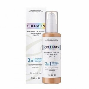 Антивозрастной увлажняющий тональный крем с коллагеном #23ENOUGH Collagen 3in1 Foundation #23 100мл