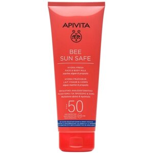 APIVITA/апивита, Солнцезащитное увлажняющее молочко для лица и тела SPF50 / Средство для защиты от солнца для женщин и мужчин, 200 мл