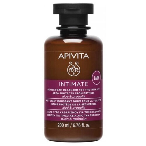 Apivita Gentle Foam Cleanser for the Intimate Area - Protects from Dryness, 200 мл