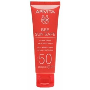 APIVITA Солнцезащитный увлажняющий гель-крем для лица SPF50 Bee Sun Safe