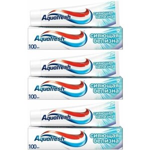 Aquafresh Паста зубная Сияющая белизна, отбеливающая, 100 мл 3 шт
