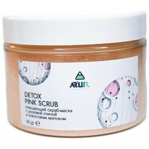AR"UN DETOX PINK SCRUB очищающий скраб-маска с розовой глиной и кокосовым молоком