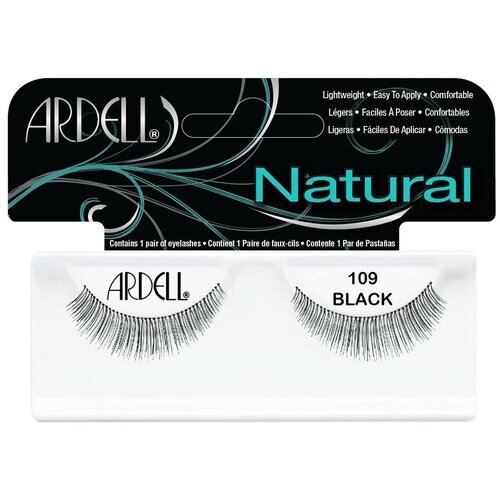 Ardell накладные ресницы Natural Fashion Lash 109, black, 2 шт.