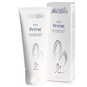 ARKADIA Увлажняющий крем для базового ухода для нормальной и сухой кожи Prime, универсальный, 75 мл