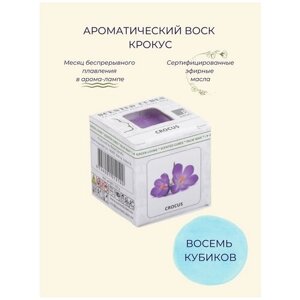 Aroma-Garden / Воск ароматический (аромакубики) с эфирным маслом для аромалампы (ароматизатор для дома и уюта) Крокус